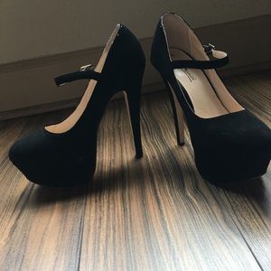 Anne Michelle Mary Jane Platform Heels